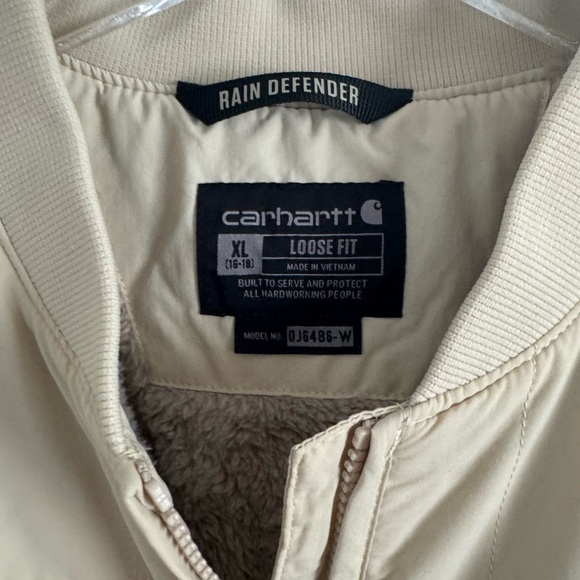 WOMEN'S CARHARTT RAIN DEFENDER LOOSE FIT LIGHT INSULATED COAT JACKET XL 16 / 18 - Picture 6 of 9